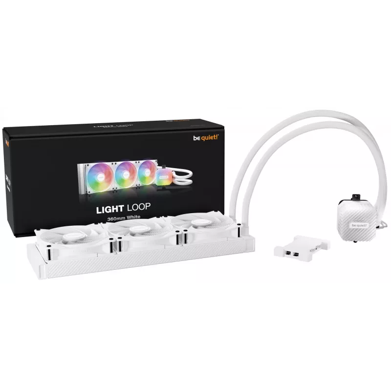 be quiet LIGHT LOOP 360mm weiß Prozessor All-in-One-Flüssigkeitskühler 12 cm 1 Stück