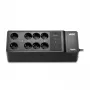 APC Back-UPS, 500VA/300W Boden-/Wandmontage, 230V, 8x CEE 7/3 Schuko-Steckdosen, USB-Typ-A-Anschluss, benutzeraustauschbare Batterie