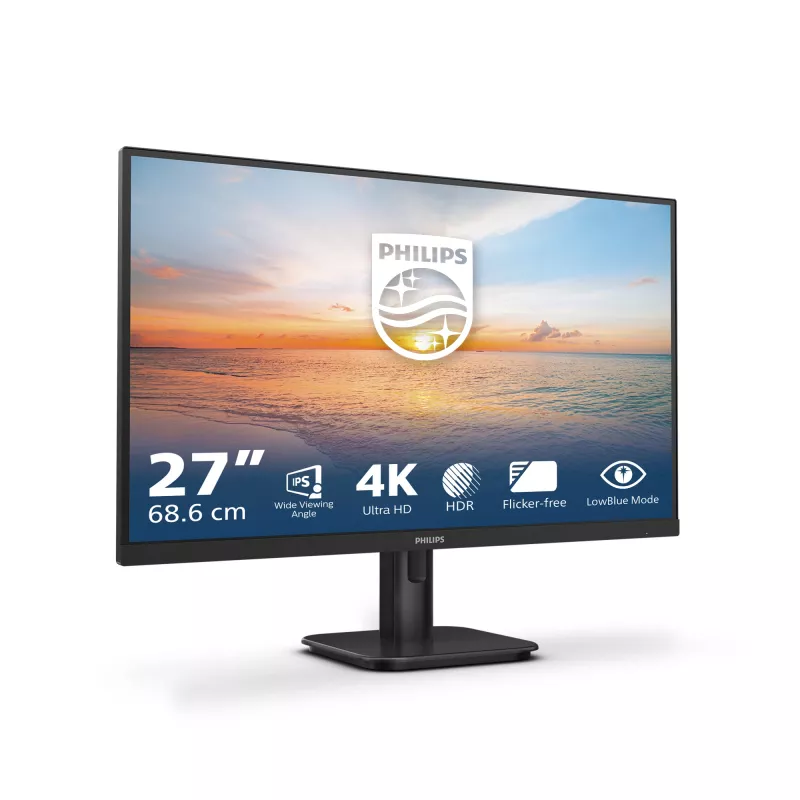 Philips 27E1N1800A/00 Computer Monitor 68,6 cm (27 Zoll) 3840 x 2160 Pixel 4K Ultra HD LED Schwarz
