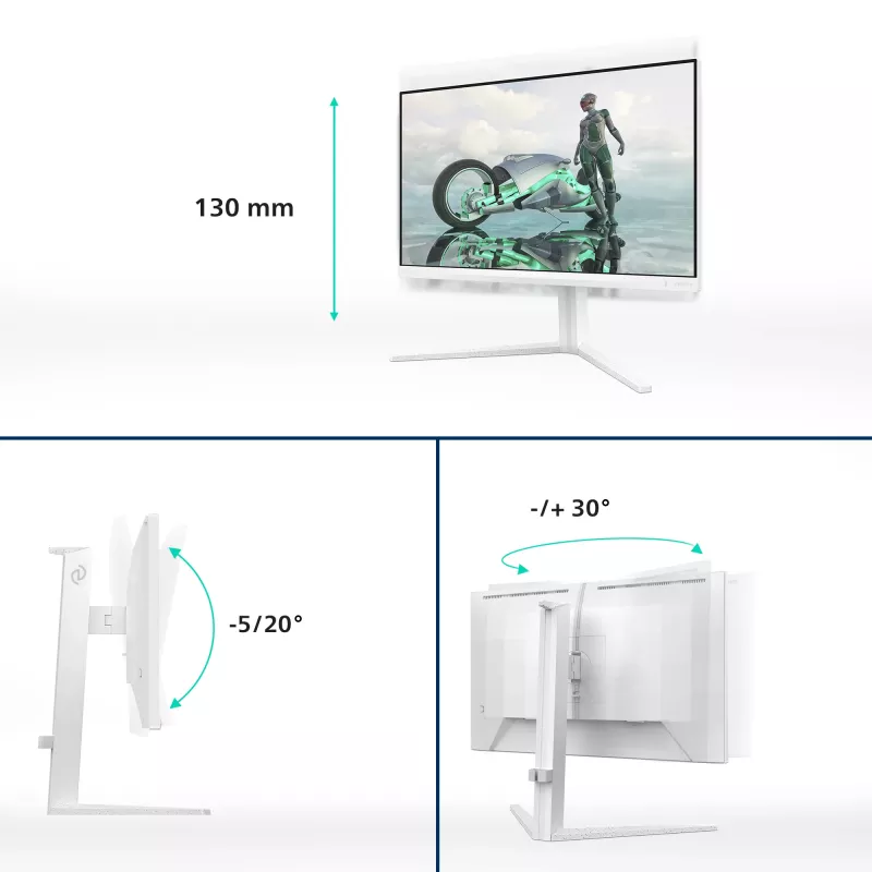 Philips Evnia 24M2N3201A/00 Computer Monitor 60,5 cm (23,8 Zoll) 1920 x 1080 Pixel Full HD LCD Weiß