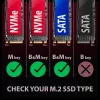 Axagon EEM2-GAM externes USB-C 10Gbps Metallgehäuse für M.2 NVMe & SATA SSDs. Schraubenlos