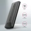 Axagon EEM2-GTS2 Externes USB-C 10-Gbit/s-Metallgehäuse für M.2 NVMe & SATA SSD-Laufwerke. Schraubenlos