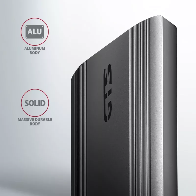 Axagon EEM2-GTS2 Externes USB-C 10-Gbit/s-Metallgehäuse für M.2 NVMe & SATA SSD-Laufwerke. Schraubenlos