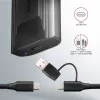 Axagon EEM2-GTS2 Externes USB-C 10-Gbit/s-Metallgehäuse für M.2 NVMe & SATA SSD-Laufwerke. Schraubenlos
