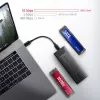 Axagon EEM2-GTS2 Externes USB-C 10-Gbit/s-Metallgehäuse für M.2 NVMe & SATA SSD-Laufwerke. Schraubenlos