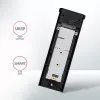 Axagon EEM2-UB2 Externes USB-C 10Gbps Metallgehäuse für M.2 NVMe SSD-Laufwerke. Schwarz