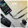 Axagon ADA-HCPD USB-C auf 3,5-mm-Klinke – Hi-Res-DAC-Audioadapter, 384 kHz/32 Bit, PD 60 W 3 A