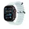 APPLE 49 mm Ice Blue Ocean Band Verlängerung – Schwarzes Titan-Finish