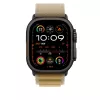 APPLE 49mm Tan Alpine Loop – Medium – Schwarze Titanoberfläche