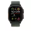 Band Apple 49mm Grün Trail Loop S/M Schwarz Titanium Finish