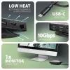 Axagon HMC-UFO USB-C Hub M.2 SATA/NVMe 1 Gbit/s Ethernet 384 kHz Audio Wired USB 3.2 Gen 2 (3.1 Gen 2) Type-C Schwarz