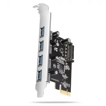 Axagon PCEU-430RS PCIe Controller 4x ext. USB-A 5Gbps Port