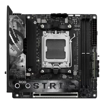 Mainboard ASUS ROG STRIX X870-I GAMING WIFI mini ITX · AMD X870 · Socket AM5 · DDR5 · 2 DIMM · Wi‑Fi 7 · Bluetooth 5.4