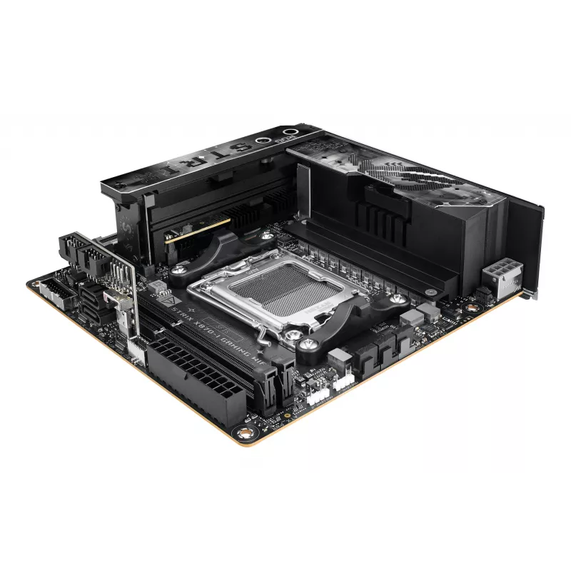 Mainboard ASUS ROG STRIX X870-I GAMING WIFI mini ITX · AMD X870 · Socket AM5 · DDR5 · 2 DIMM · Wi‑Fi 7 · Bluetooth 5.4