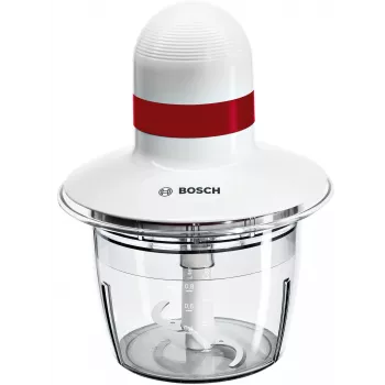 Bosch MMRP1000 elektrischer Zerkleinerer 0,8 L 400 W Rot, Transparent, Weiß