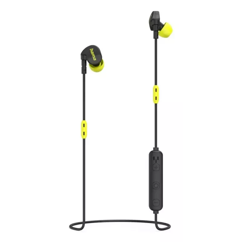 Hama Freedom Athletics II Headset Kabellos Ohrbügel, In-Ear Anrufe/Musik Bluetooth Schwarz, Gelb