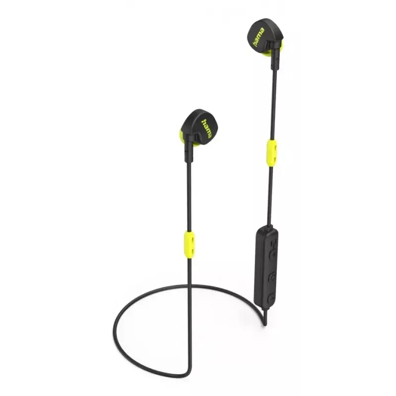 Hama Freedom Athletics II Headset Kabellos Ohrbügel, In-Ear Anrufe/Musik Bluetooth Schwarz, Gelb