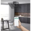 Techly Motorisierte schwenkbare Decken-TV-Halterung Smart-Home-Integration für Fernseher von 32 bis 70 Zoll