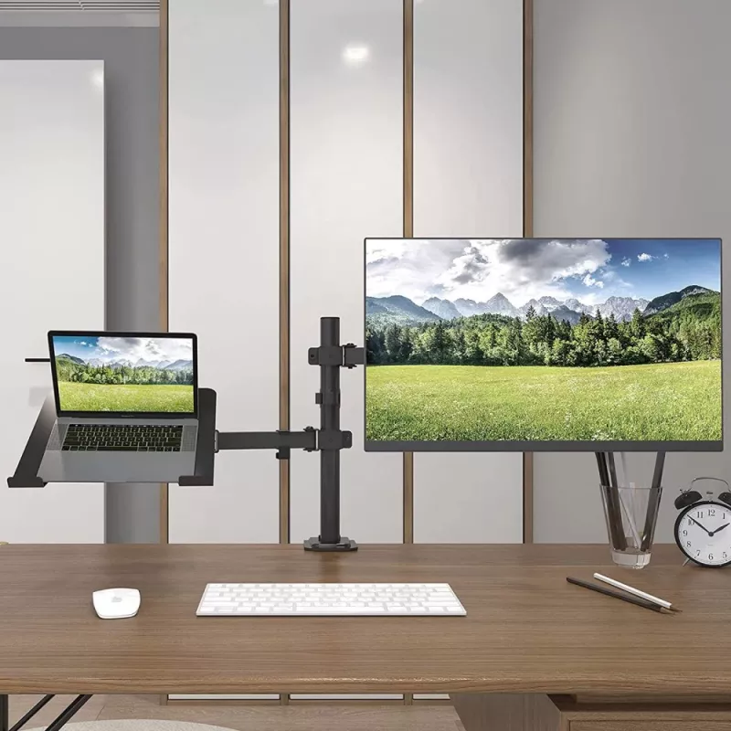 Techly ICA-LCD 174NB Monitorhalterung / Ständer 81,3 cm (32 Zoll) Schreibtisch Schwarz