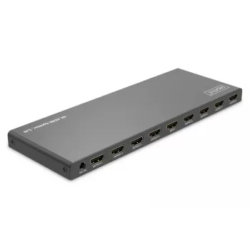 DIGITUS 1x8 HDMI-Splitter. 4K/60Hz HDCP 2.3. EDID-Steuerung