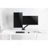 Techly ICA-LCD 462B Monitorarm für den Tisch, Gasdruckfeder, 17–32 Zoll (43,2–81,3 cm), 9 kg, VESA 75x75/100x100, Schwarz