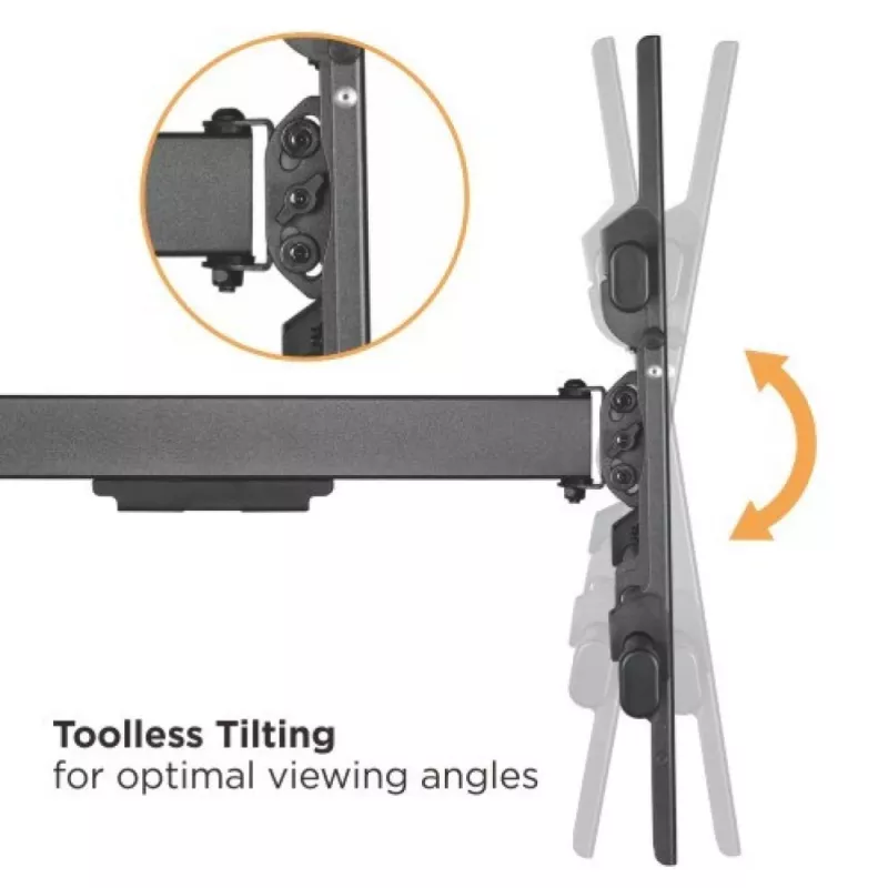 Techly ICA-PLB 490 TV-Halterung/Standfuß 2,03 m (80 Zoll) Schwarz