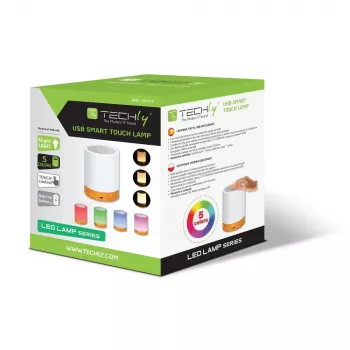 Tischleuchte Techly I-LED TOUCH 1,6 W Weiß LED Touch-Steuerung