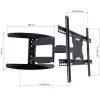 Techly 40-65 Ultra schlank Full Motion LCD TV-Wandhalterung Schwarz ICA-PLB 171L