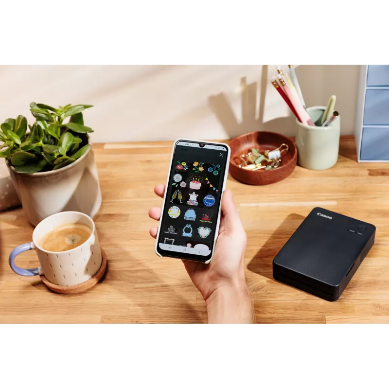 Canon SELPHY QX20 BK Fotodrucker Farbsublimation 287 x 287 DPI 2,8 Zoll x 3,3 Zoll (7,2x8,5cm) WLAN