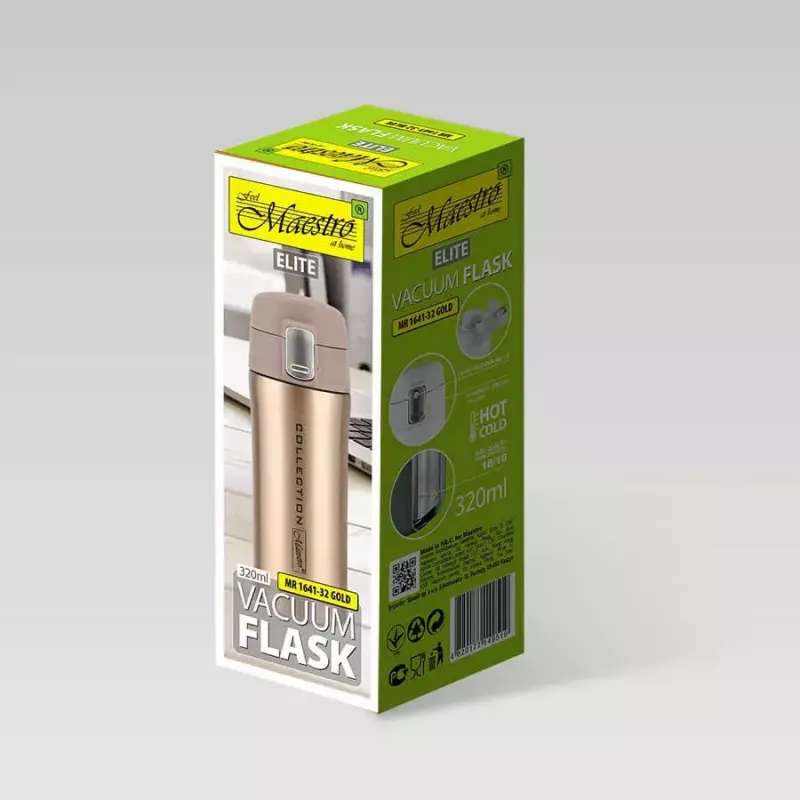 Vakuumflasche Feel-Maestro MR-1641 0,32 l Gold Edelstahl