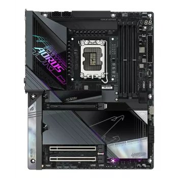 GIGABYTE Z890 AORUS MASTER Motherboard - Unterstützt Intel Core Ultra (Serie 2) CPUs, 18+1+2 Phasen VRM, bis zu 9500 MHz DDR5 (OC), 2x PCIe 5.0 + 3x PCIe 4.0, Wi-Fi 7, 10GbE LAN, Thunderbolt 4