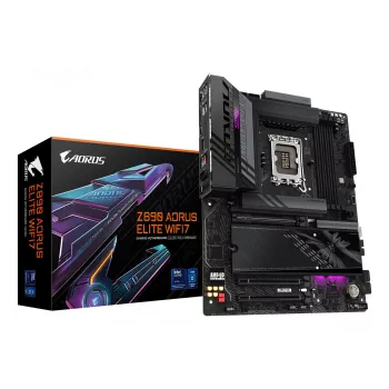 Motherboard GIGABYTE Z890 AORUS ELITE WIFI7, Intel Z890 Chipsatz, LGA 1851, ATX, DDR5, 4x DIMM, 4x M.2, Wi‑Fi 7, 2,5Gb LAN