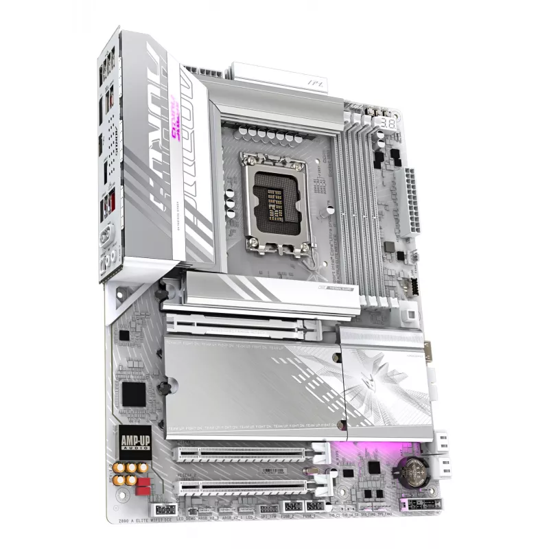 GIGABYTE Z890 AORUS ELITE WIFI7 ICE Motherboard - Unterstützt Intel Core Ultra (Series 2) CPUs, 16+1+2 Phasen VRM, bis zu 8800MHz DDR5 (OC), 1xPCIe 5.0 + 3xPCIe 4.0, Wi-Fi 7, 2.5GbE LAN, Thunderbolt 4