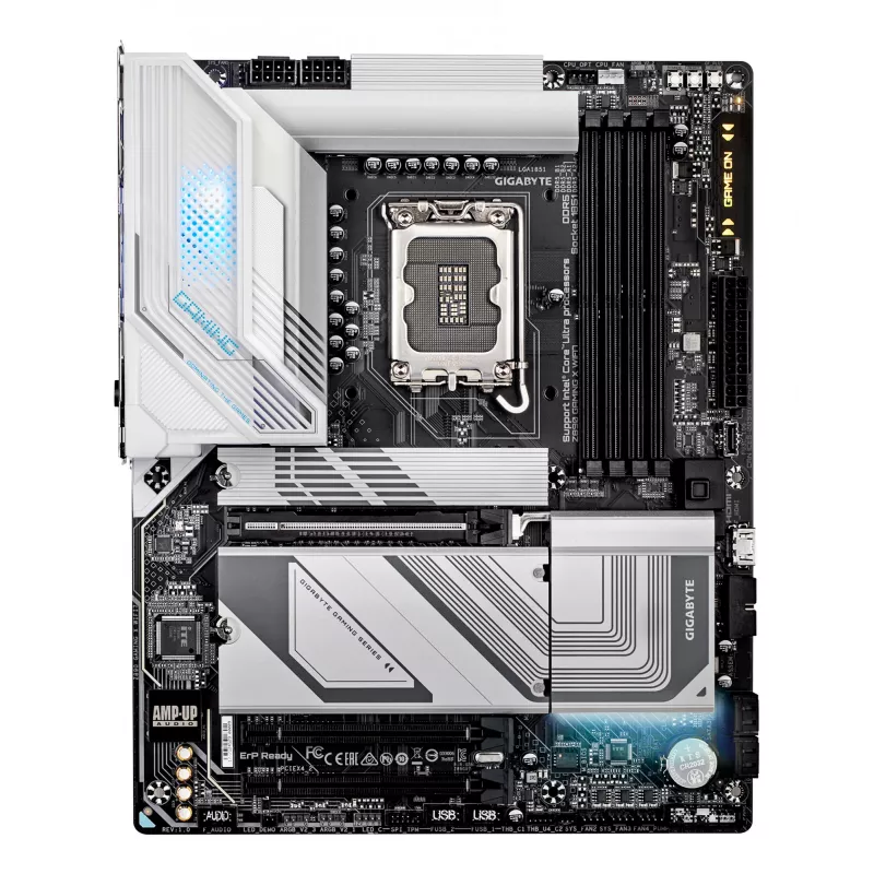 GIGABYTE Z890 GAMING X WIFI7 Mainboard - Unterstützt Intel Core Ultra (Serie 2) CPUs, 16+1+2-Phasen-VRM, bis zu 8800MHz DDR5 (OC), 1xPCIe 5.0 + 3xPCIe 4.0, Wi-Fi 7, 2,5GbE LAN, USB 4