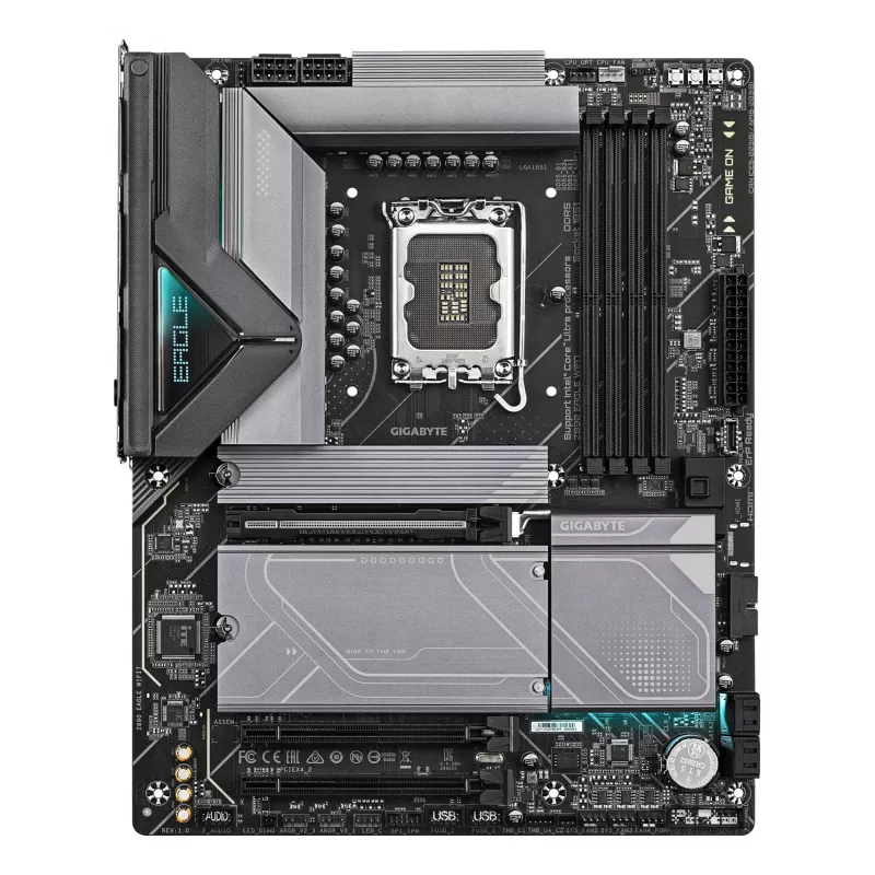GIGABYTE Z890 EAGLE WIFI7 Motherboard - Unterstützt Intel Core Ultra (Serie 2) CPUs, 14+1+2 Phasen VRM, bis zu 8800MHz DDR5 (OC), 1xPCIe 5.0 + 3xPCIe 4.0, Wi-Fi 7, 2,5GbE LAN, USB 4