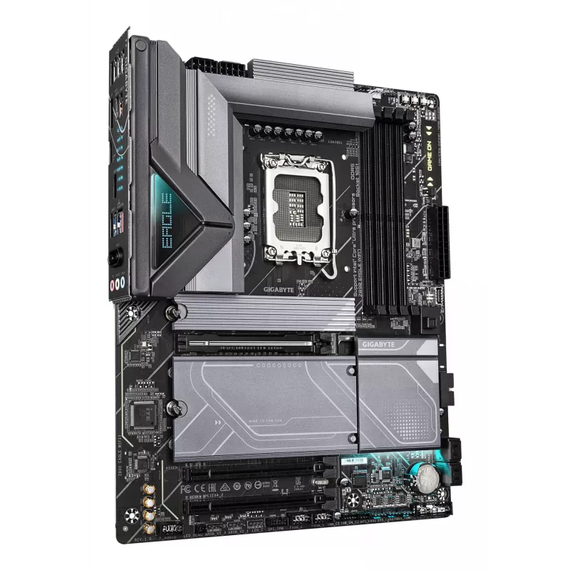 GIGABYTE Z890 EAGLE WIFI7 Motherboard - Unterstützt Intel Core Ultra (Serie 2) CPUs, 14+1+2 Phasen VRM, bis zu 8800MHz DDR5 (OC), 1xPCIe 5.0 + 3xPCIe 4.0, Wi-Fi 7, 2,5GbE LAN, USB 4