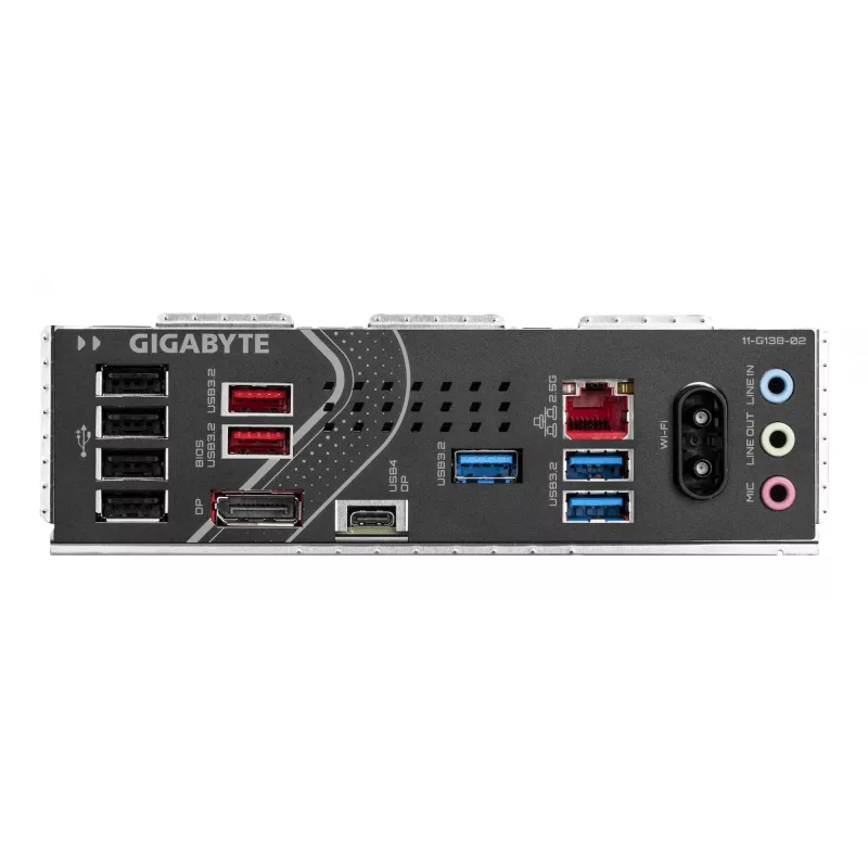 GIGABYTE Z890 EAGLE WIFI7 Motherboard - Unterstützt Intel Core Ultra (Serie 2) CPUs, 14+1+2 Phasen VRM, bis zu 8800MHz DDR5 (OC), 1xPCIe 5.0 + 3xPCIe 4.0, Wi-Fi 7, 2,5GbE LAN, USB 4