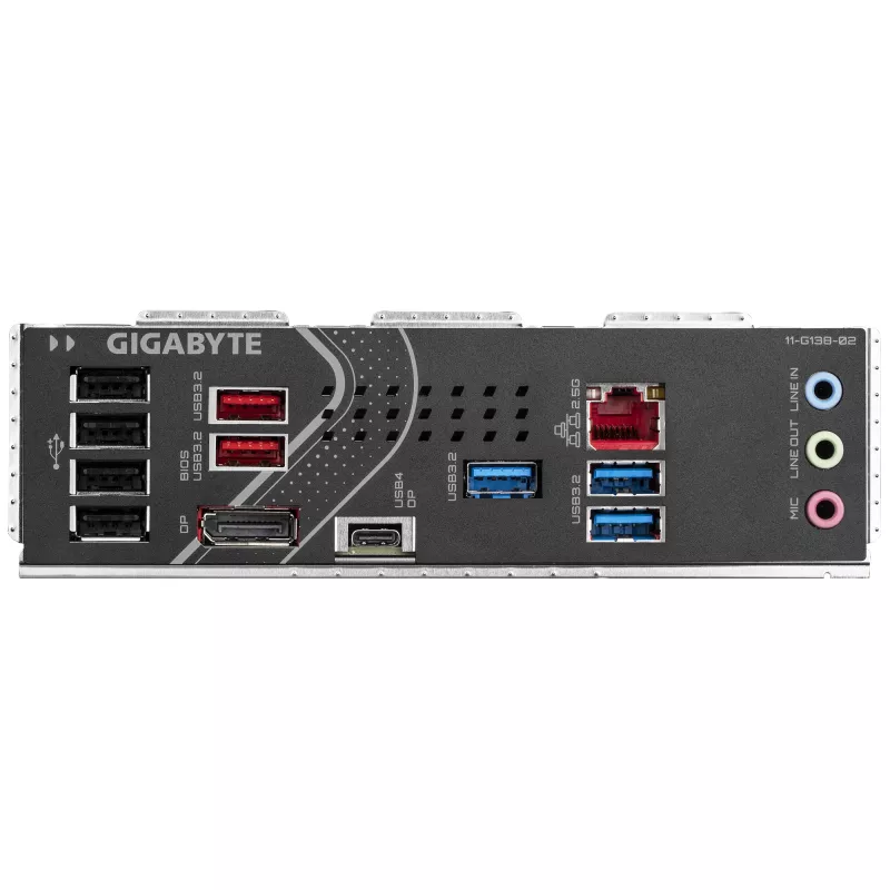 GIGABYTE Z890 EAGLE Mainboard - Unterstützt Intel Core Ultra (Serie 2) CPUs, 14+1+2 Phasen VRM, bis zu 8800 MHz DDR5 (OC), 1xPCIe 5.0 M.2 + 3xPCIe 4.0 M.2, 2,5 GbE LAN, USB4
