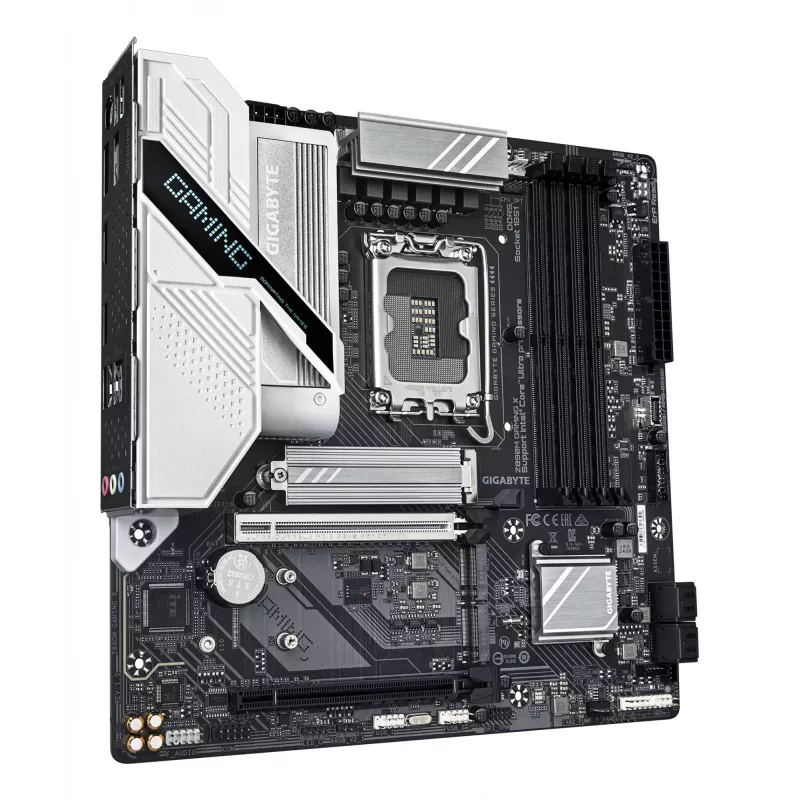 GIGABYTE Z890M GAMING X Motherboard - Unterstützt Intel Core Ultra (Series 2) CPUs, 8+1+2 Phasen VRM, bis zu 8800MHz DDR5 (OC), 1xPCIe 5.0 + 2xPCIe 4.0, 2.5GbE LAN, USB 3.2 Gen 1