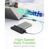ICY BOX IB-180MS-C31 USB 3.2 Gen 2 (3.1 Gen 1) Type-C Schwarz
