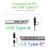 ICY BOX IB-180MS-C31 USB 3.2 Gen 2 (3.1 Gen 1) Type-C Schwarz