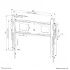 Neomounts WL30-750BL16 Hochleistungs-Wandhalterung 42-86 Zoll - fest - abschließbar - schnelle Installation - TÜV