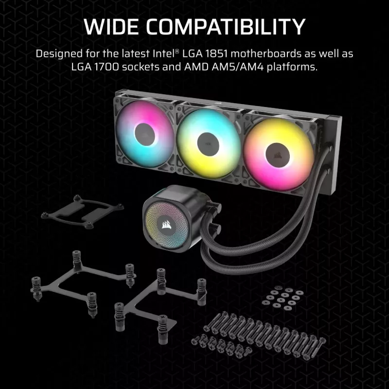 CORSAIR CPU-Kühler - Nautilus 360 Rs ArGB Flüssigkeitskühler