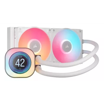 All-in-one liquid cooler Corsair iCUE LINK TITAN 240 RX LCD 12 cm White