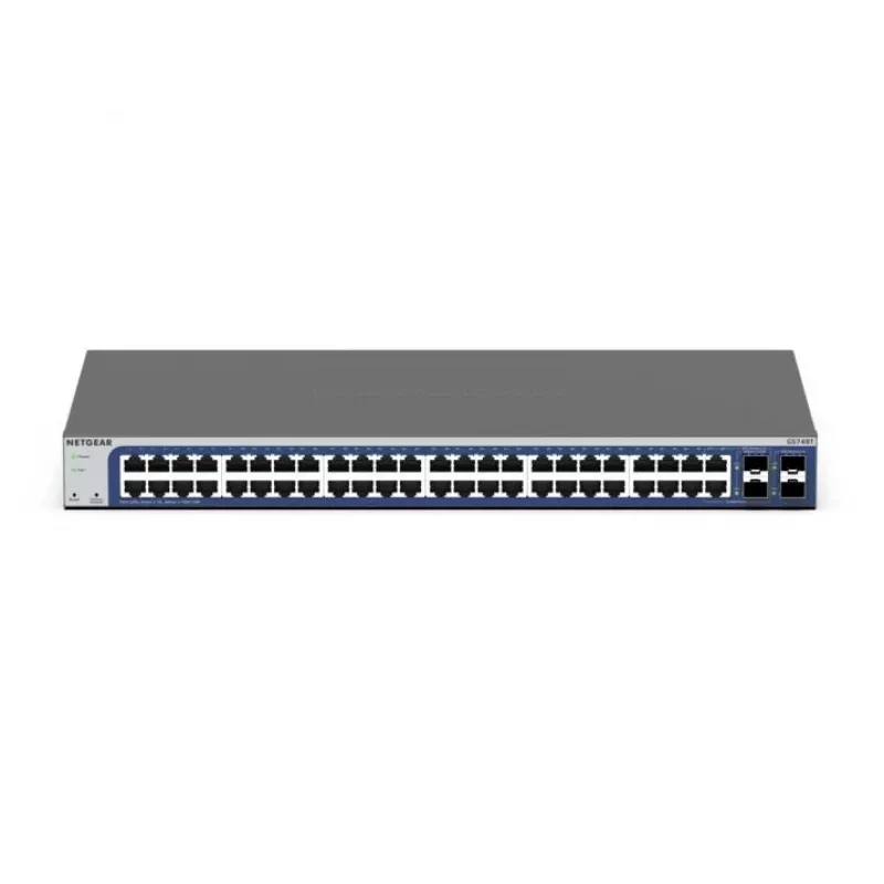 NETGEAR GS748Tv6 Managed L2/L3/L4 Gigabit Ethernet (10/100/1000) Schwarz, Grau