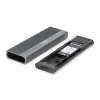 DIGITUS USB-Festplattengehäuse - NVMe + SATA 10 Gbit/s (NVMe) 6 Gbit/s (SATA) USB 3.1 Gen2 Aluminium werkzeuglos