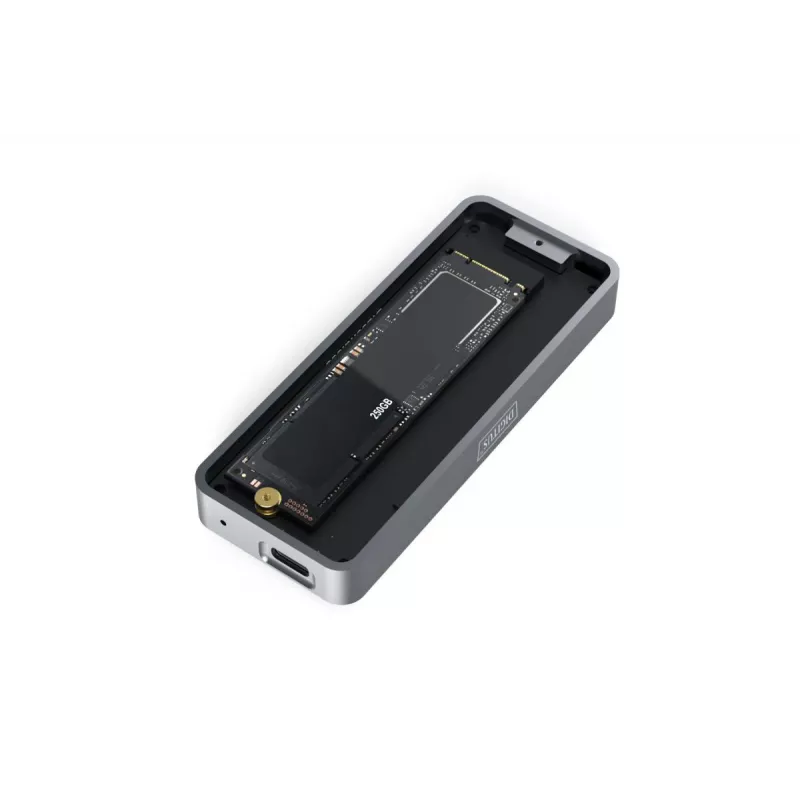 DIGITUS USB-Festplattengehäuse – NVMe 20 Gbit/s USB 3.2 Gen 2x2 Aluminium werkzeuglos
