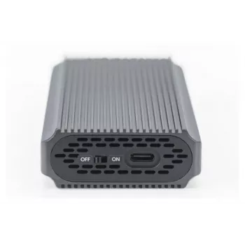 Digitus USB M.2 Festplattengehäuse SSD extern NVMe 40Gbps USB 4.0 Aluminium werkzeuglos DA-71158