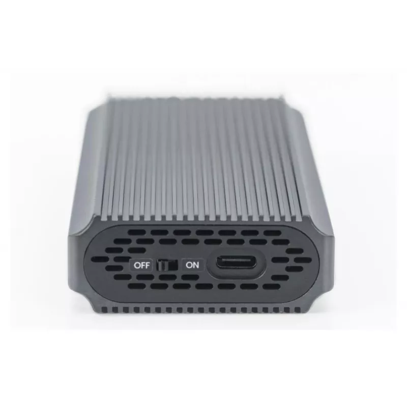 Digitus USB M.2 Festplattengehäuse SSD extern NVMe 40Gbps USB 4.0 Aluminium werkzeuglos DA-71158
