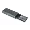 Digitus USB M.2 Festplattengehäuse SSD extern NVMe 40Gbps USB 4.0 Aluminium werkzeuglos DA-71158